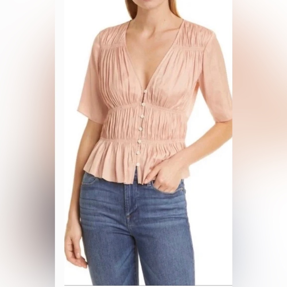 Nwot Frame Size XS Top in Barbie Pink